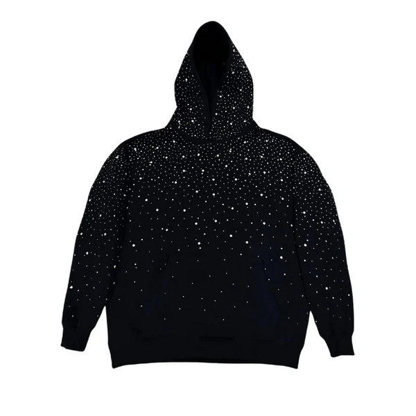 CALMI Rhinestone Galaxy Hoodie