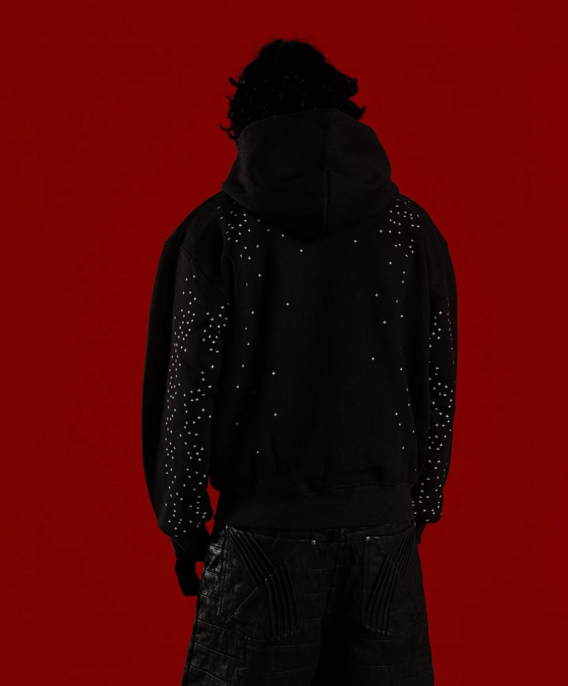 CALMI Rhinestone Galaxy Hoodie 2