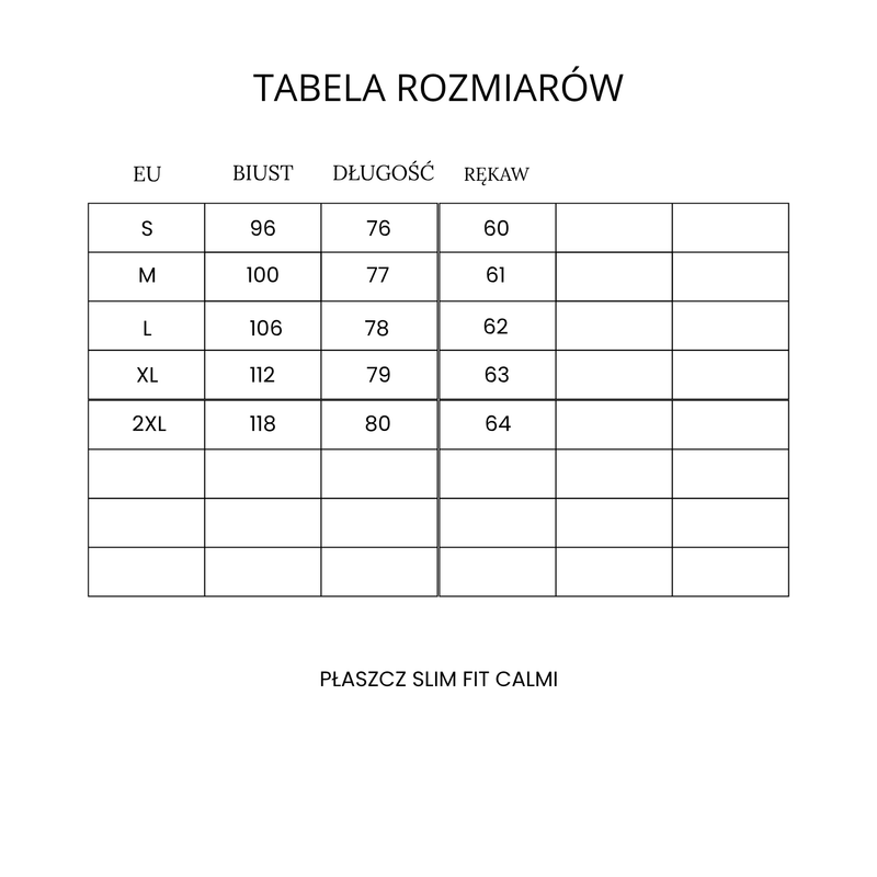 Płaszcz slim fit