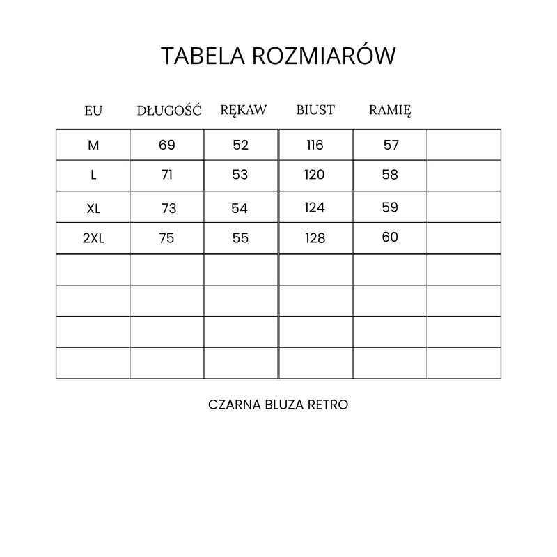 Czarna bluza retro
