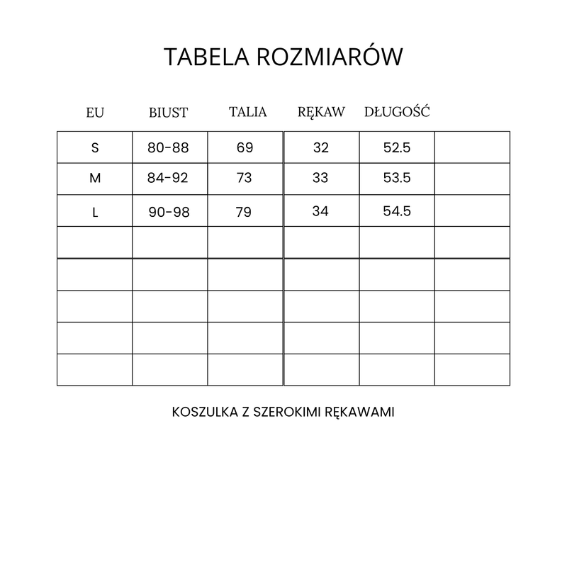 Koszulka z szerokimi rękawami