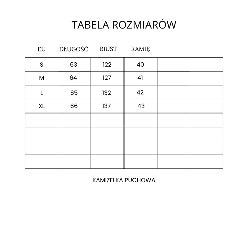 Kamizelka puchowa