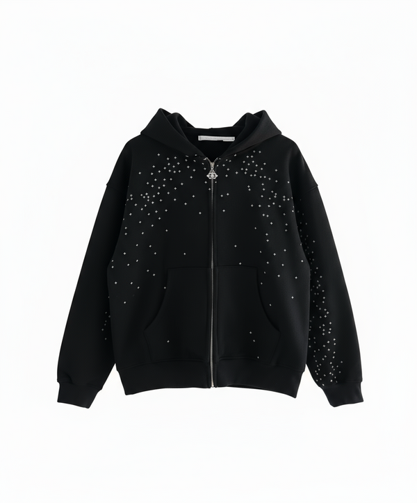CALMI Rhinestone Galaxy Hoodie 2