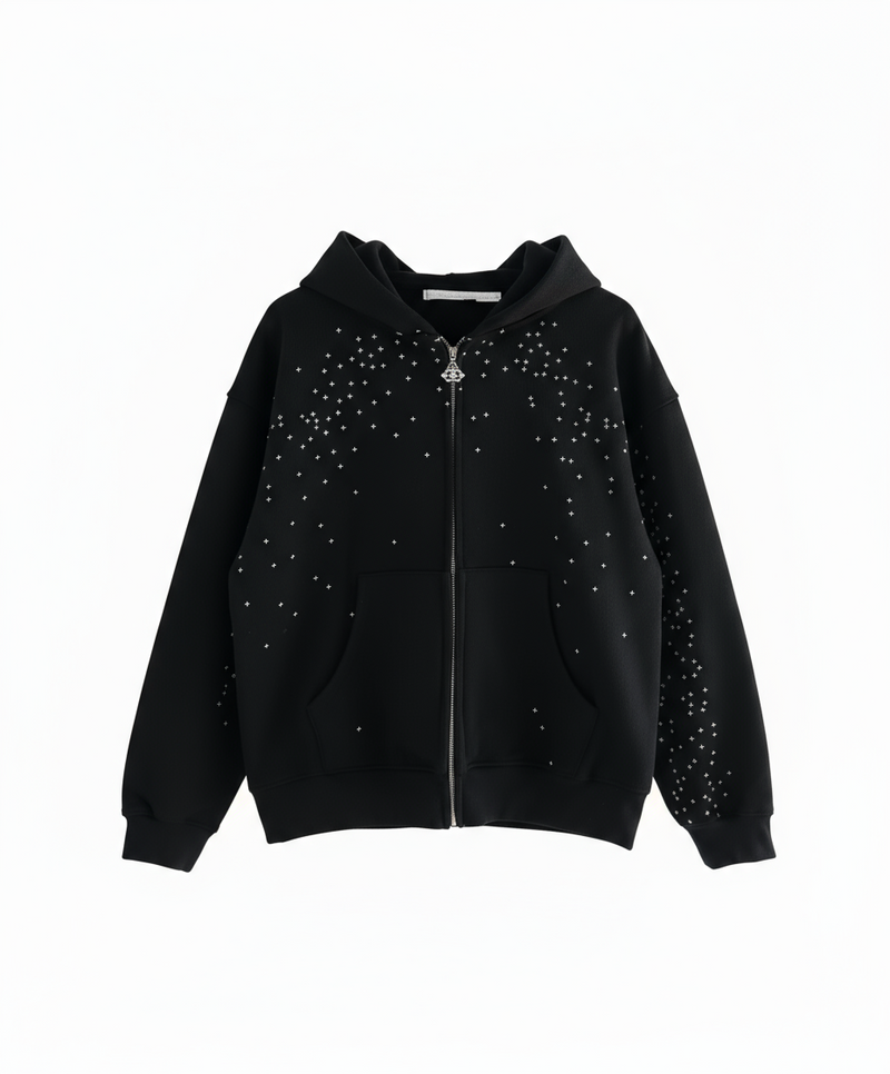 CALMI Rhinestone Galaxy Hoodie 2